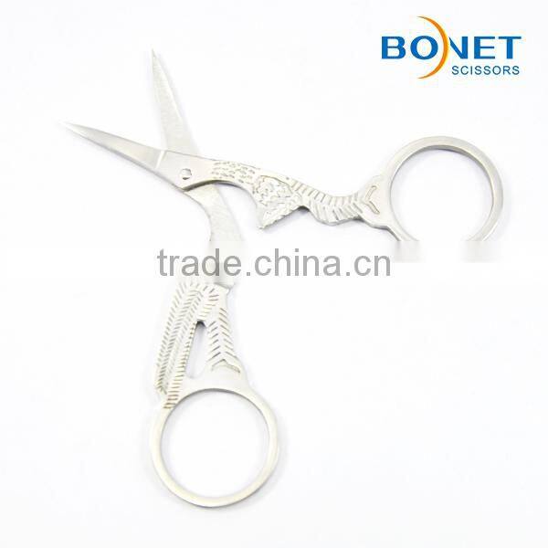 SEM0001S CE Certificated 3-5/8" Professional fully S/S mini thread stork scissors