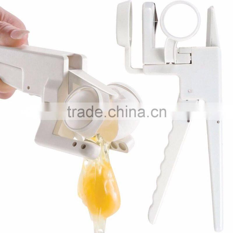 NEW EZ Egg Cracker Handheld York & White Separator As Seen On TV Kitchen Gadget