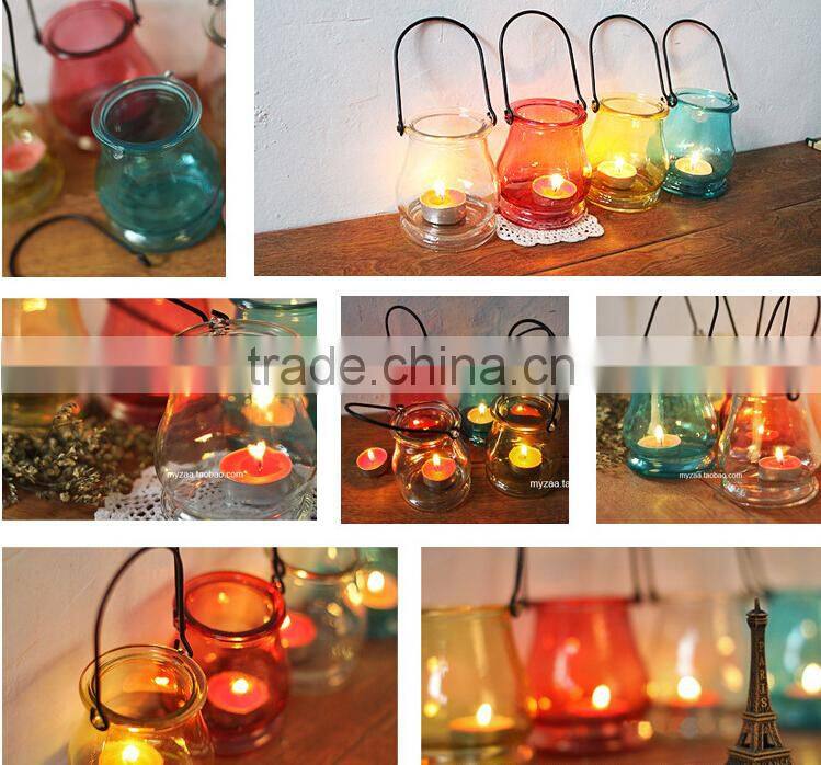 Multicolour Glass Candle Holder Fashion Mousse Small Vase Ball Custom Wholesale Wedding Decoration Candlestick