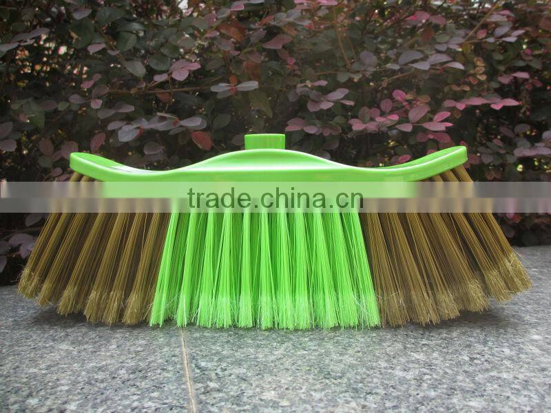 Plastic cleaning soft broom in home
