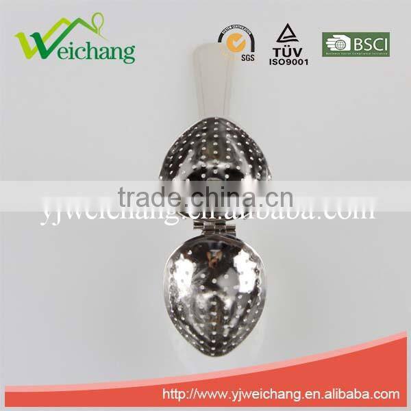 WCE602 Egg shape ,funny shape Stainless Steel Tea Infuser/Strainer long handle High quality