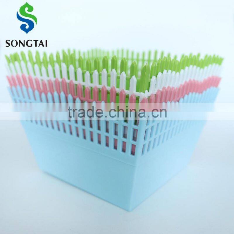 2016 New Style pp plastic suqare fence fruit basket