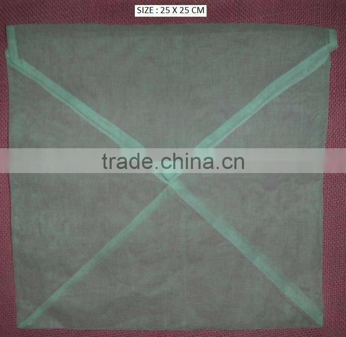 Promotion and jewelry packaging organdi jewelry pouch