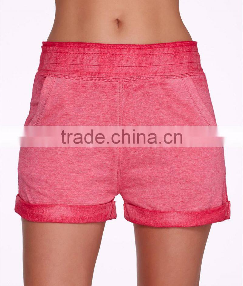 OEM Women Plain Cotton French Terry Knit Sleep Shorts Sexy Cycling Yoga Shorts Wholesale Custom Manufacturer Shorts Pants
