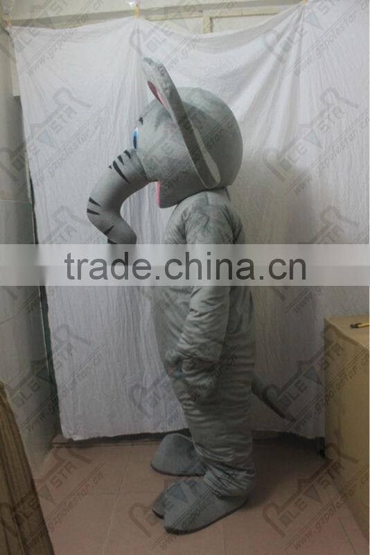 hot sale grey elephant mascot costumes NO.2318