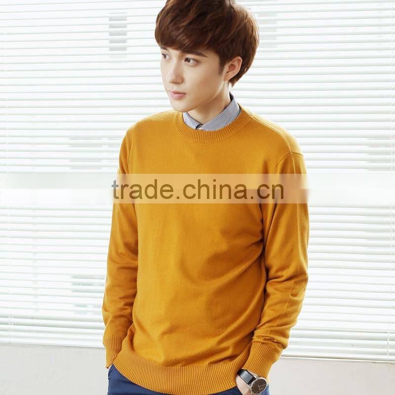 Men Sweater 2017 Custom Cotton Wool Knitted latest sweater designs for men