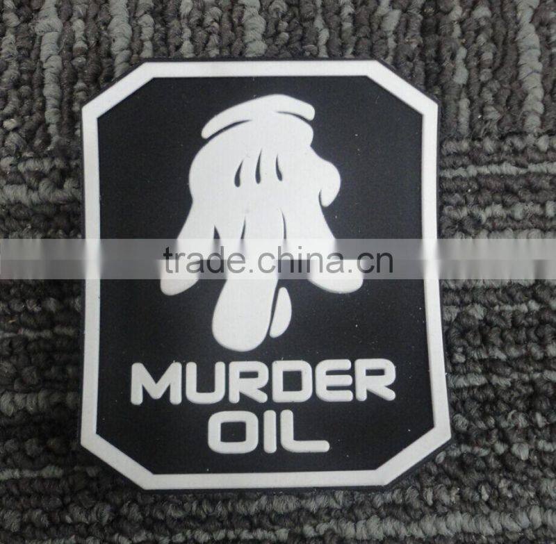2017 cheap good quality custom pvc rubber 3d patch