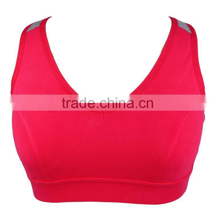 GZY breathable comfortable plain cheap wholesale sports bra