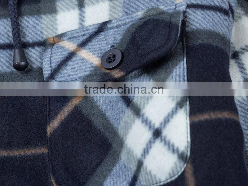 Hot selling cheap plaid wholesale men's clothing winter jacket men