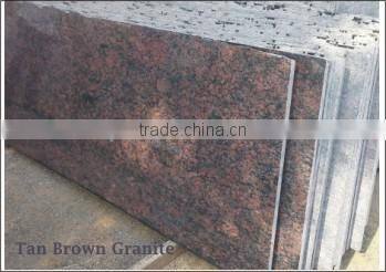 Tan Brown Granite Slabs with surface polished