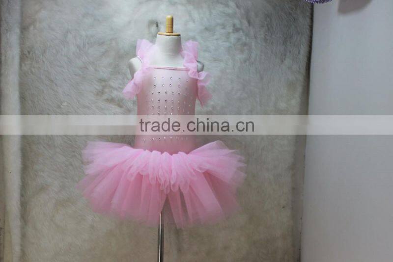 2016New design tutu skirt set for girls, summer wear girl's super fluffy tutu skirt set