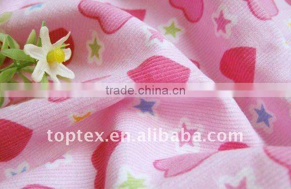 cotton printed corduroy for sofa fabric