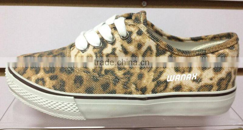 2014 leopard print cloth shoe|leopard print vulcanize shoes|leopard print canvas shoe