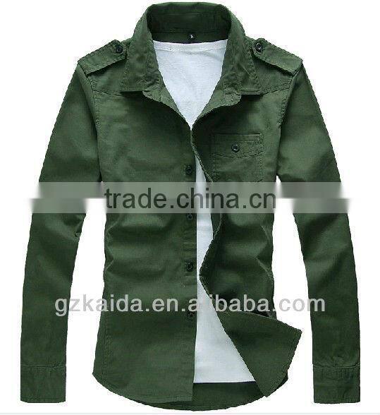 New Design 100% Cotton Men's Casual Shirts for Spring, Summer and Autumn