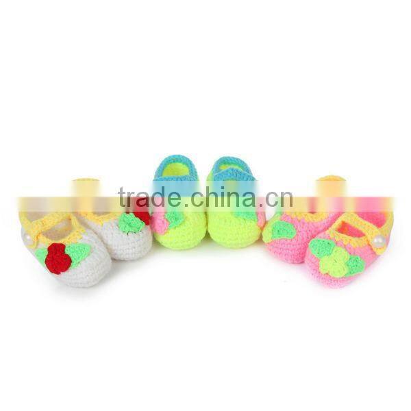 High Quality Fine Workmanship Hand Made Baby Crochet Wool Shoes