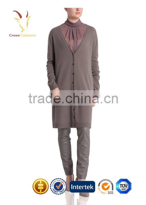 Women Wool Long Cardigan Sweater