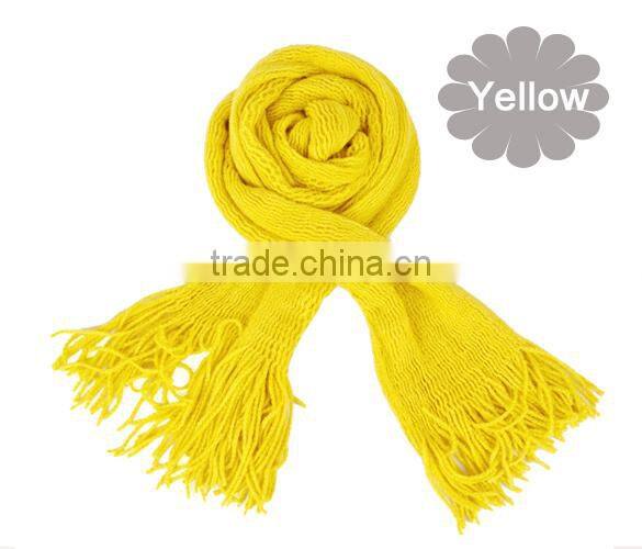 New Fashion Womens Long Hollow Out Tube Knitted Crochet Scarf Satin 8062