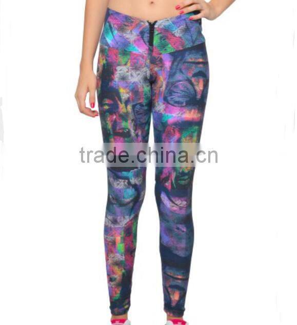 New Arrival plus sizes Sublimated Polyster Spandex Legging Customized Design Printed Yoga Pants Wholesale