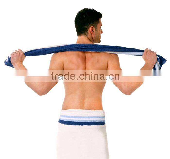 Hot sale cotton terry printed gym towel with logo