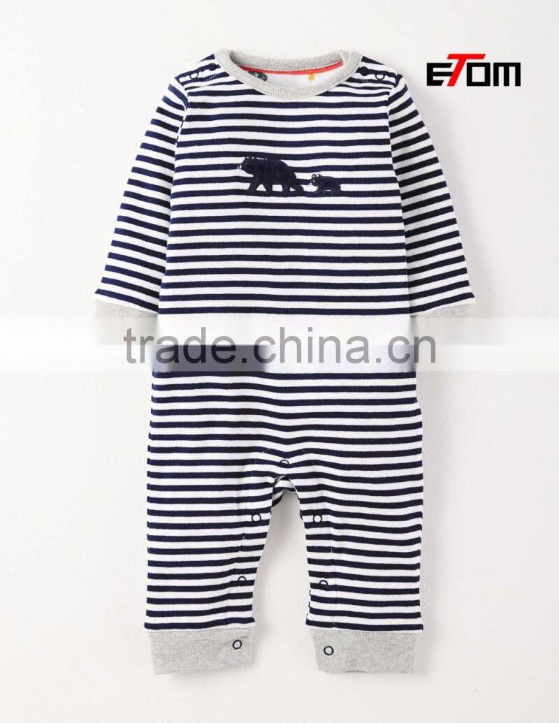 1509 OEM Baby clothes newborn boys 100% cotton baby jumpsuit long sleeve Infants clothing& Toddlers baby onesie