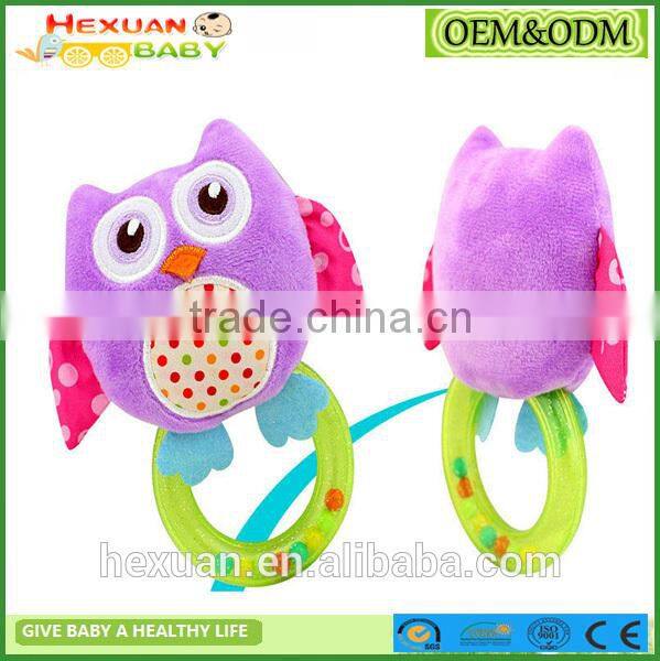 New High Quality Baby Wrist Rattle Toy Plush Hand Bell Ring For Infant