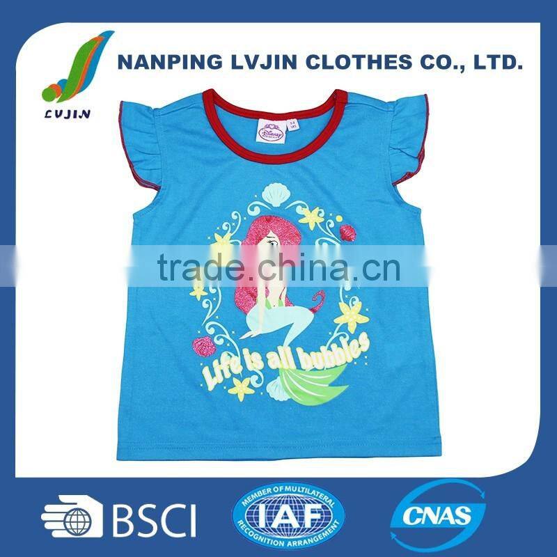 2016 summer newest style kids clothes short sleeve girl t shirt baby cartoon girls shirts Wholesale price