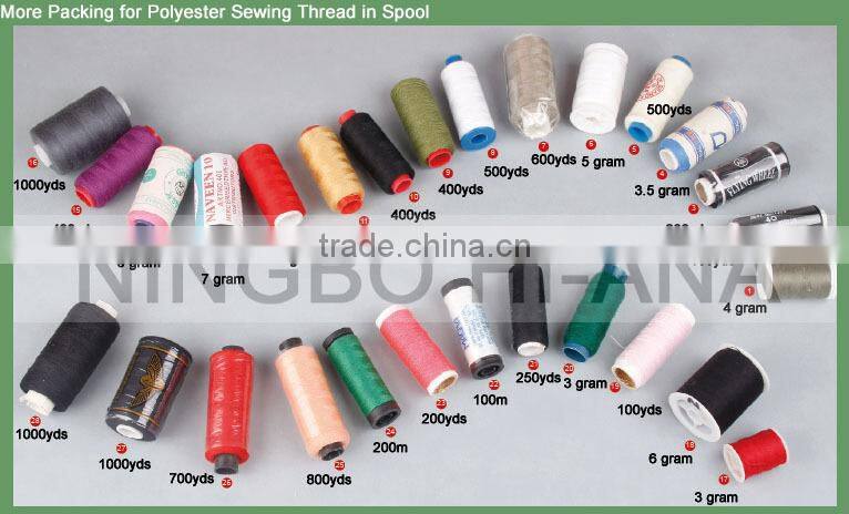 hiana thread3 iso 9001 factory Good Price sewing machine threads