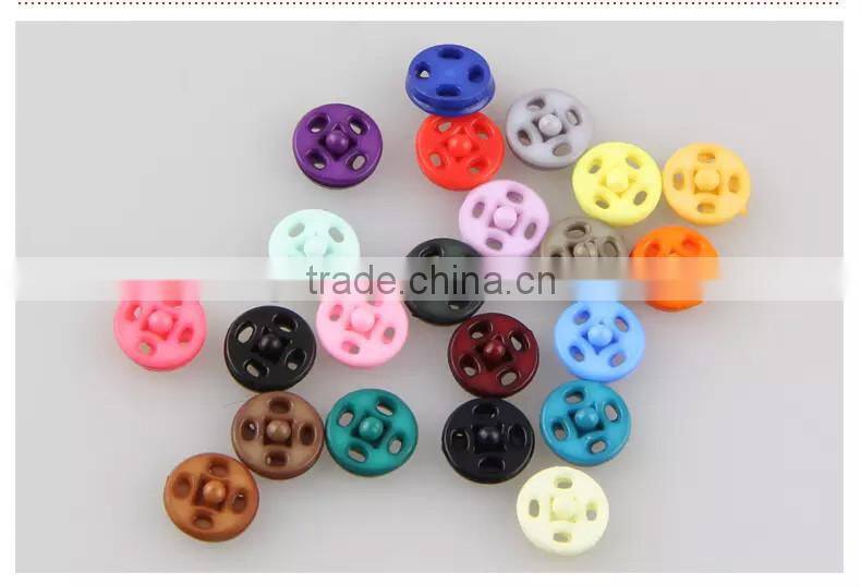 Fashion Childern Colorful Plastic Press Stud Buttons