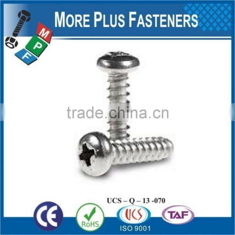 Made in Taiwan Trilobular Thread Rolling Tapping Screw Type Z Drive Flat Head
