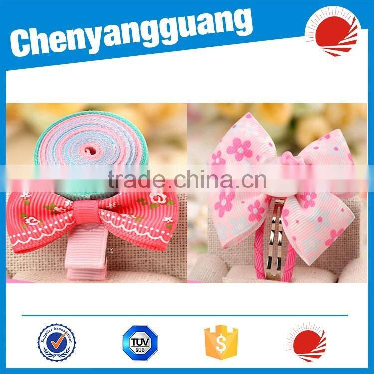 CYG Gross Grain Ribbon Colorful Style Customized Printed Pattern
