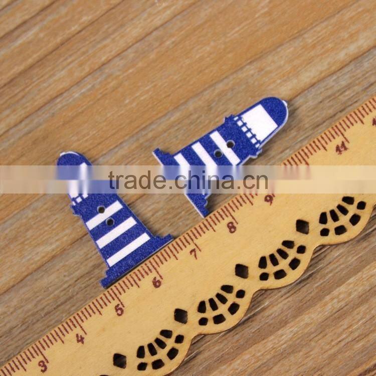 Precision navigation series wood buttons coloured drawing or pattern