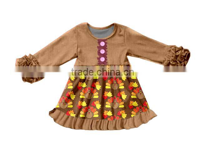 Lovely beautiful Long-sleeved Halloween baby girl clothes lace casual branded boutique girls clothing dress