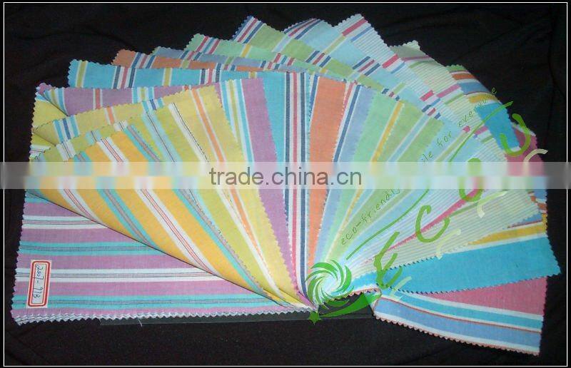 yarn dyed strip cotton poplin fabric