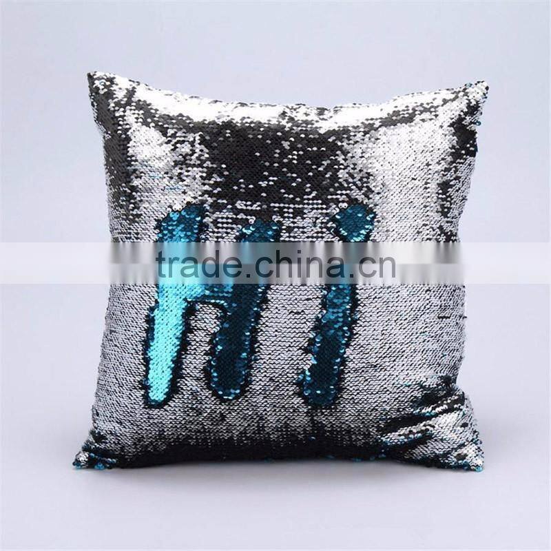 2017 Magic sequins Mermaid Pillow Cover /Reversible Sequin Fabric Color Changing Pillow
