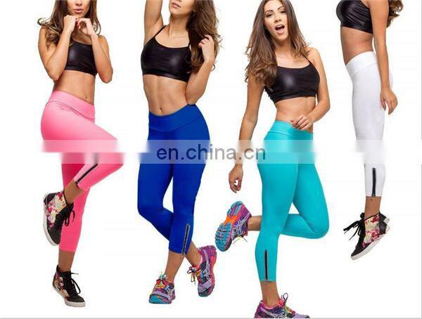 custom made sublimation printed womens sports fitness leggings