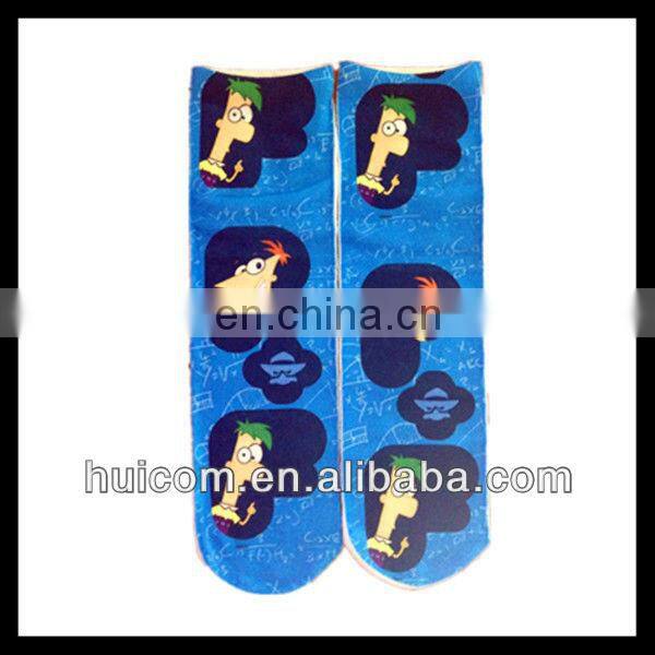 2014 new custom sublimation crew socks