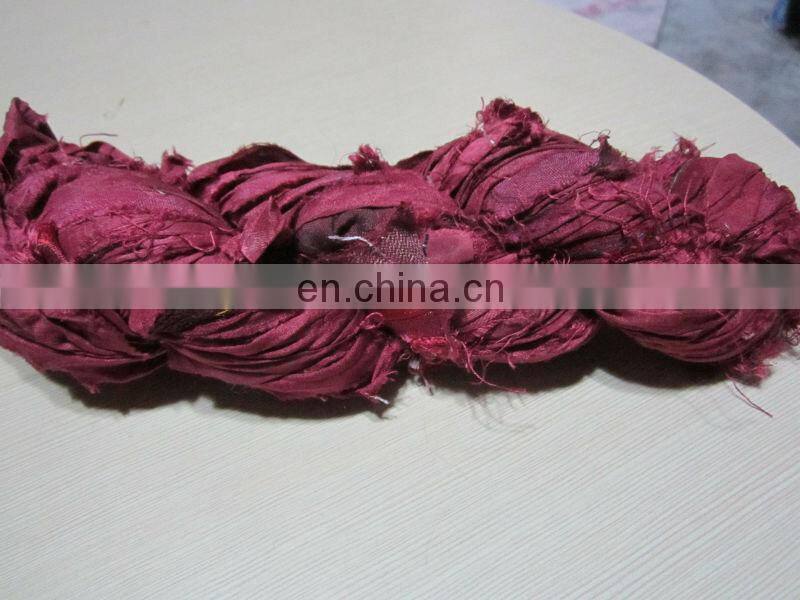 Recycled sari silk ribbon