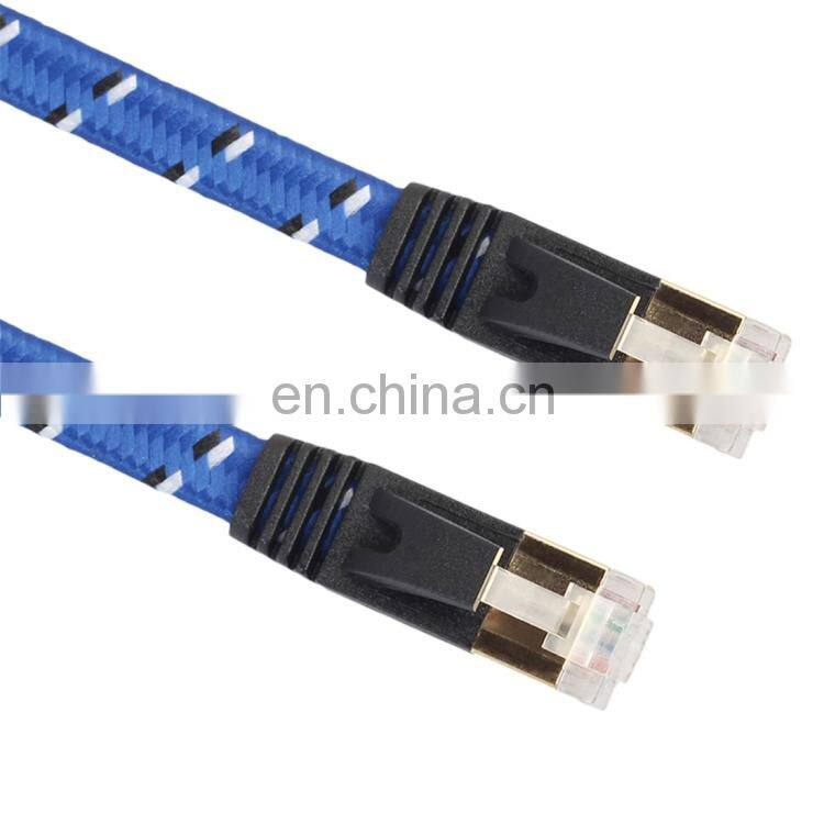 20m Gold Plated CAT-7 10 Gigabit Ethernet Ultra Flat Patch Cable for Modem Router LAN Network fiber optical cable