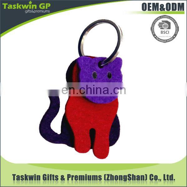 Custom keychain most cheap felt keychain