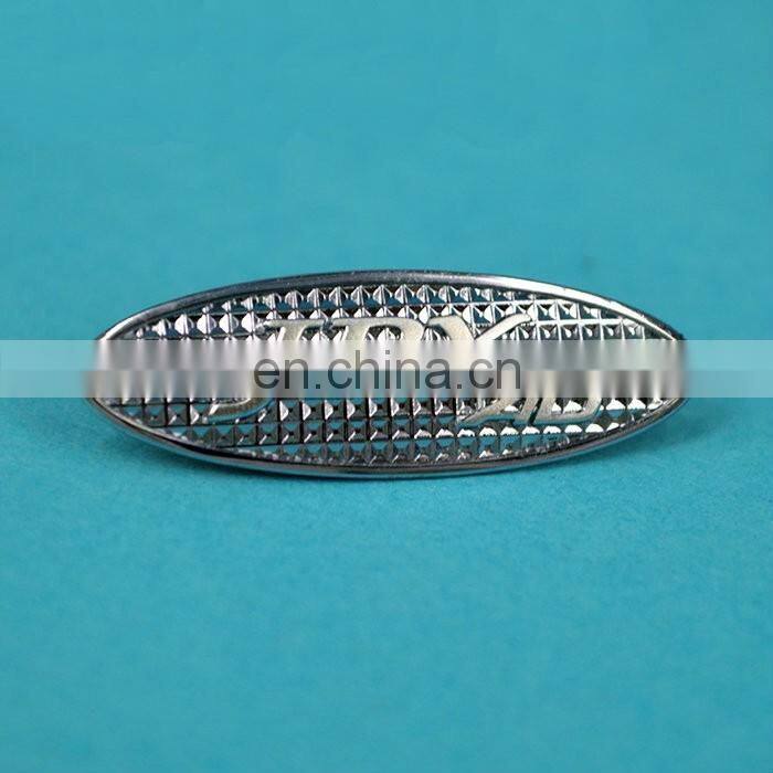 customized label with embossed letters custom metal bag label