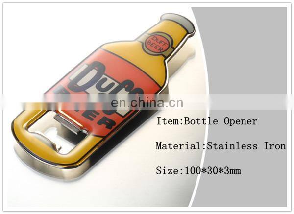High quality Custom design Metal bottle opener with sound