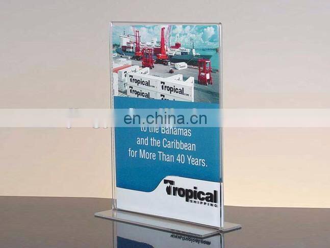 New design led PMMA menu card display stand plexiglass menu card display acrylic menu card holder