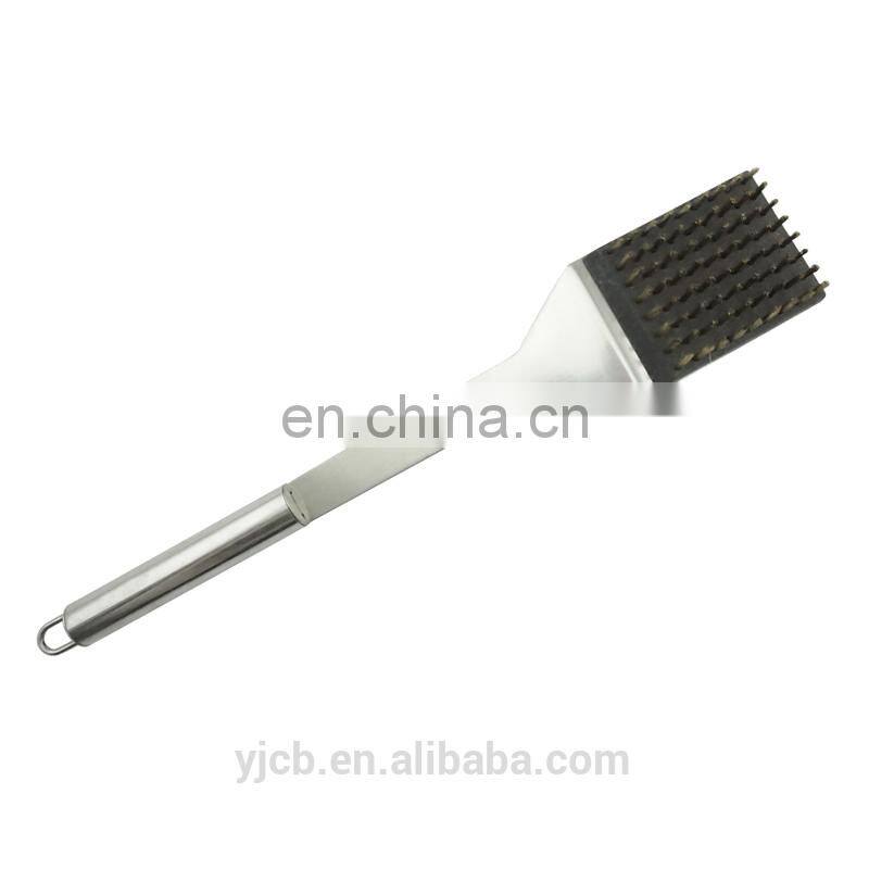 Wood handle metal bbq fork gas bbq burner parts