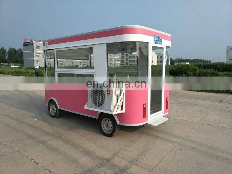 Hot dog tricycle food cart for sale/motorcycle mobile fryer food cart with three wheeled