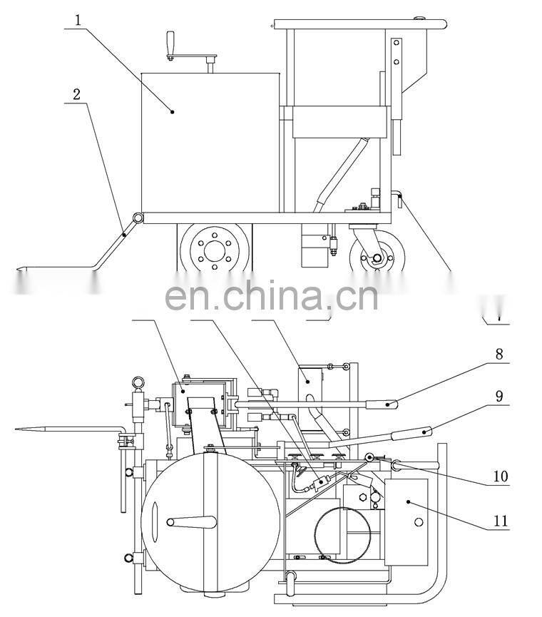 Manual Machinery Machine for Roads Marking