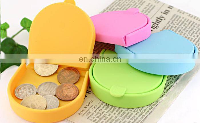DURABLE NEW SILICONE RUBBER SQUEEZE COIN HOLDER KEY MONEY CHANGE PURSE