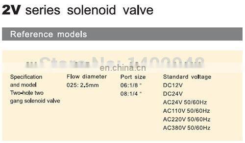 GOGO 2 way Pneumatic brass solenoid valve 2V025-06/08 Port 1/8" 1/4" BSP AC DC Plug type small air control water valve copper