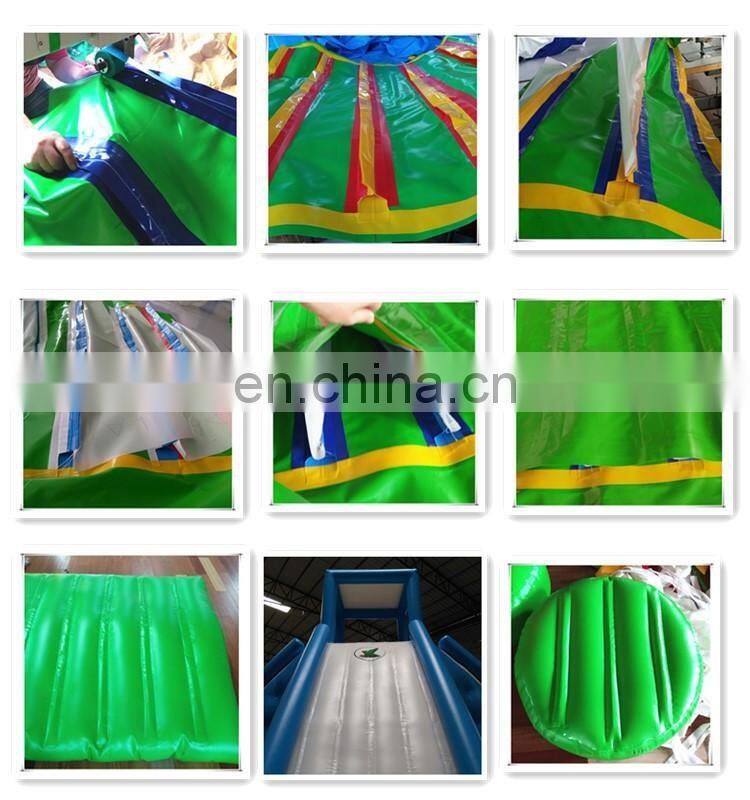 Aqua Park Equipment Aquapark 40m * 35m Plato 0.9mm PVC Inflatable Floating Water Park