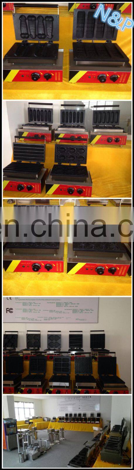 Korean ice cream open fish waffle machine for sale