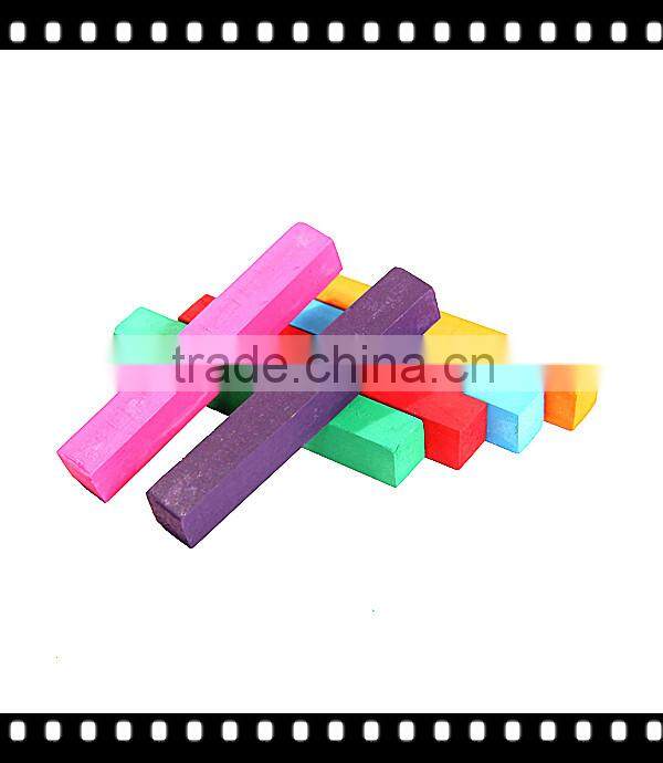 Popular bright colored chalk for hair